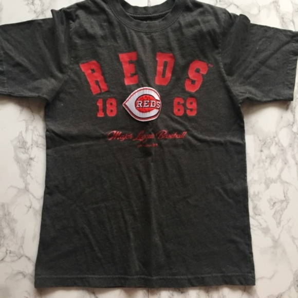 Kids Boys Large 12/14 Cincinnati Reds T-Shirt - Picture 1 of 4